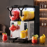 NORDA Slushie Machine 2x4L Tank Commercial Frozen Drink Maker 5 Modes Milkshake