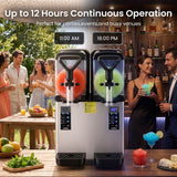 NORDA Slushie Machine 2x4L Tank Commercial Frozen Drink Maker 5 Modes Milkshake