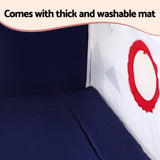 Keezi Kids Play Tent Playhouse Castle with Floor Mat String Ball Light 134X103CM