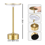 Artiss Gold Touch Table Lamp, Warm to Cool White LED, Dimmable 3000-6000K 24 LEDs, Type-C