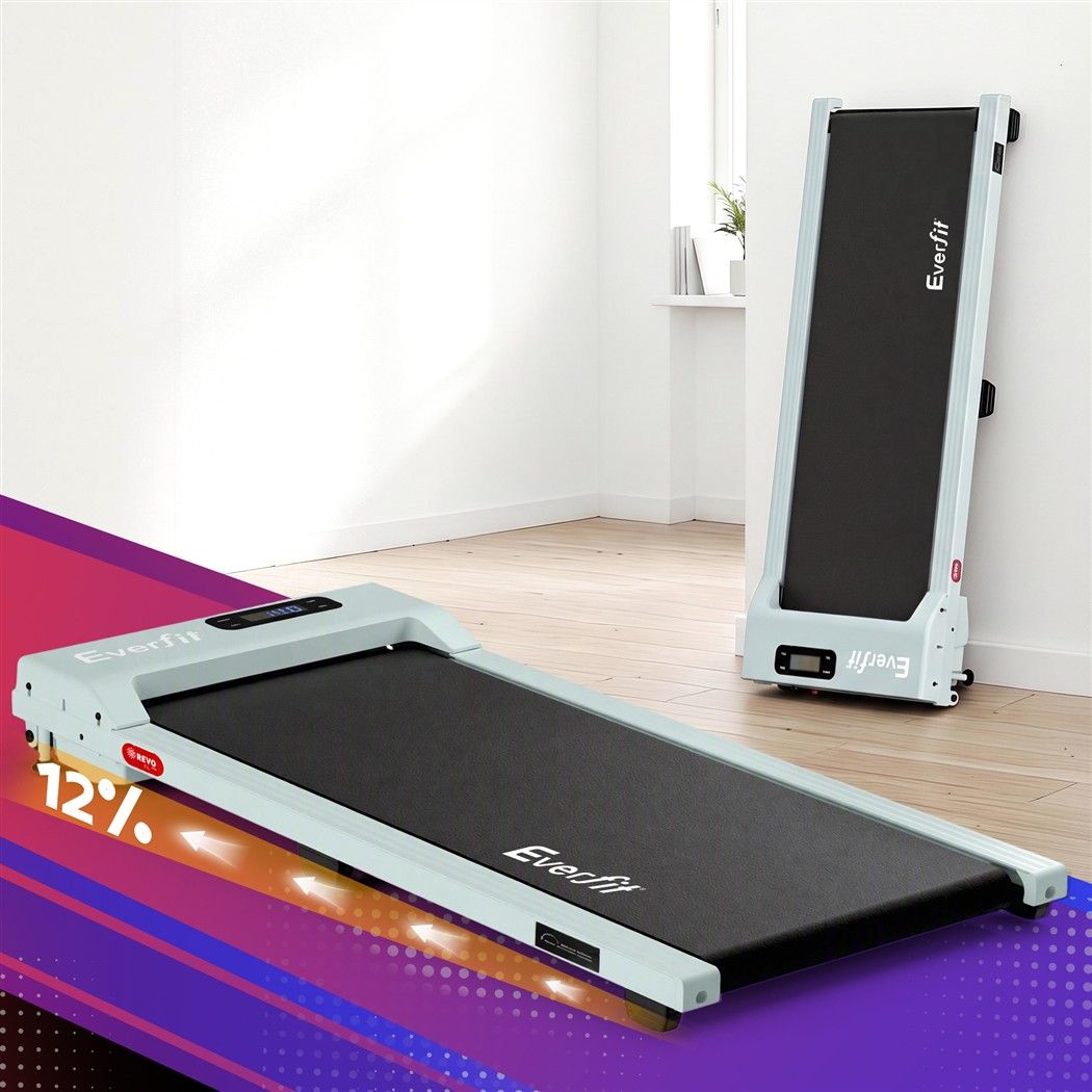 Everfit 3 in 1 Walking Pad Treadmill 12% Incline Under Desk Treadmills for Home Gym 38cm Belt Green