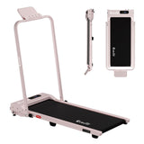 Everfit 3 in 1 Walking Pad Treadmill 12% Incline Foldable Under Desk Treadmills for Home Gym With 38cm Wide Belt Pink