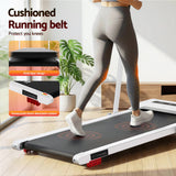 Everfit Treadmill Electric Walking Pad Incline Under Desk 380mm White