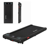 Everfit 5 in 1 Vibration Walking Pad Under Desk Treadmill 10% Incline 400mm Belt Home Gym Black