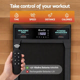 Everfit 5 in 1 Vibration Walking Pad Under Desk Treadmill 10% Incline 400mm Belt Home Gym Black