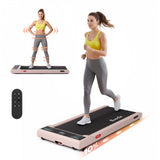 Everfit 5 in 1 Vibration Walking Pad Under Desk Treadmill 10% Incline 400mm Belt Home Gym Pink