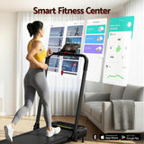 Everfit Treadmill Electric Walking Pad with Incline Foldable for Home Gym Black