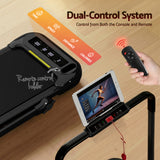 Everfit Treadmill Electric Walking Pad with Incline Foldable for Home Gym Black