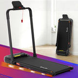 Everfit Treadmill Electric Walking Pad with Incline Foldable for Home Gym Black