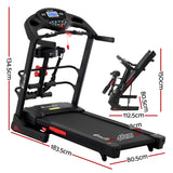 Everfit Treadmill Electric Home Gym Fitness Exercise Machine w/ Massager 480mm