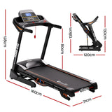 Everfit Treadmill Electric Auto Incline Home Gym Fitness Exercise Machine 480mm