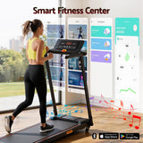 Everfit Treadmill Electric Walking Pad Foldable Incline for Home Office Gym Black