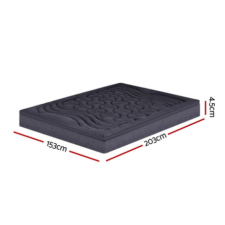 Giselle Bedding 3-Zone Pillowtop Mattress Topper 1000GSM for Back Pain Relief Washable with 45cm Deep Pocket Queen
