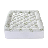 Giselle Bedding 5cm Pillowtop Mattress Topper 1000GSM Thick Soft Bamboo Cooling Pad for Back Pain Relief & Guest Bed, Washable Overfilled Cover with 45cm Deep Pocket Double
