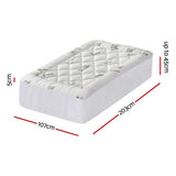 Giselle Bedding 5cm Pillowtop Mattress Topper 1000GSM Thick Soft Bamboo Cooling Pad for Back Pain Relief & Guest Bed, Washable Overfilled Cover with 45cm Deep Pocket King Single
