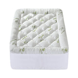 Giselle Bedding 5cm Pillowtop Mattress Topper 1000GSM Thick Soft Bamboo Cooling Pad for Back Pain Relief & Guest Bed, Washable Overfilled Cover with 45cm Deep Pocket Single