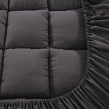 Giselle Bedding Bamboo Charcoal Filling Pillowtop Topper 1000GSM 5cm Thick Pillowtop Pad for Back Pain Relief Washable with 45cm Deep Pocket King