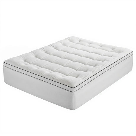 Giselle Bedding Queen Mattress Topper 5cm Coral Fleece