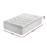 Giselle Bedding Single Mattress Topper 5cm Coral Fleece