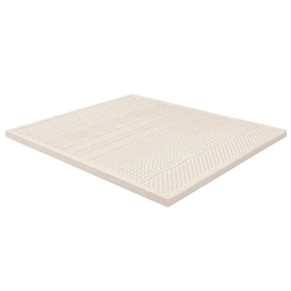 Giselle Bedding King Latex Mattress Topper 7-Zone Natural Latex Core Breathable 5cm