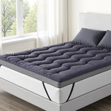 Giselle 5cm Mattress Topper Pillowtop toppers Bamboo Charcoal Double