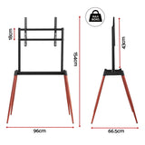 Artiss TV Stand 32-75 inch LED LCD Screen Wooden Floor Easel Height Adjustable