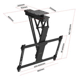 Artiss Motorised Ceiling TV Mount 32-75 Inch Flip Down Smart Remote VESA 600x400