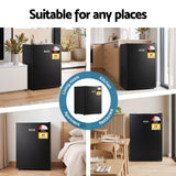 Devanti 42L Upright Freezer Fridge Black