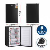 Devanti 81L Upright Freezer Fridge Black