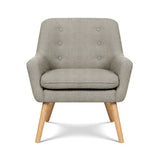 Artiss 2X Armchair Lounge Chair Accent Tub Chair Beige ANNE