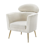 Yoli Armchair White & Gold