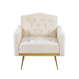 Nicole Armchair Beige & Gold