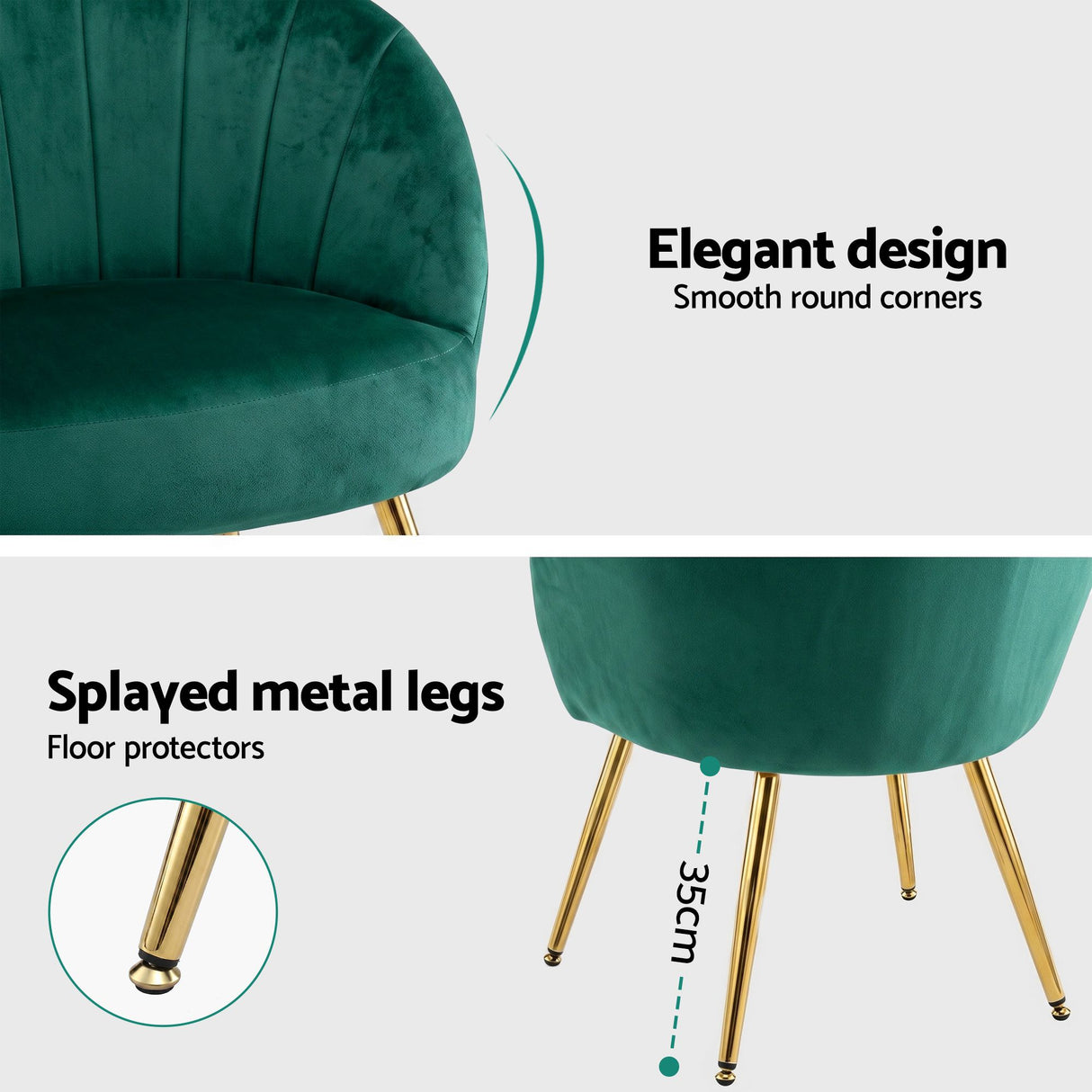 Eloise Armchair Green