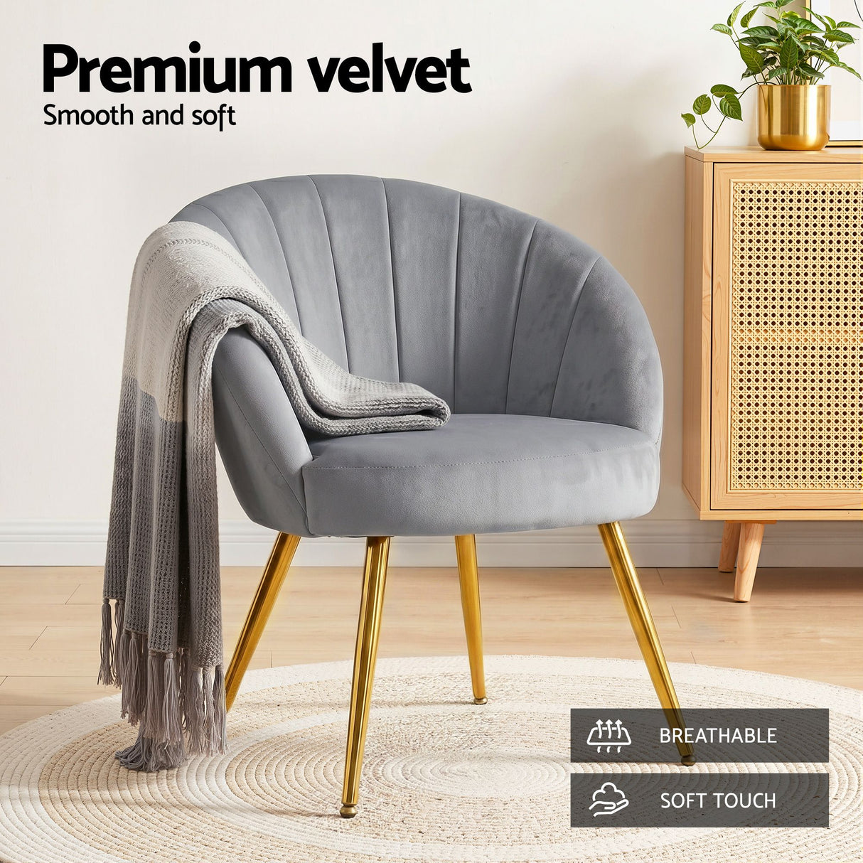 Eloise Armchair Grey
