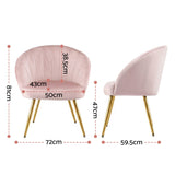 Eloise Armchair Pink
