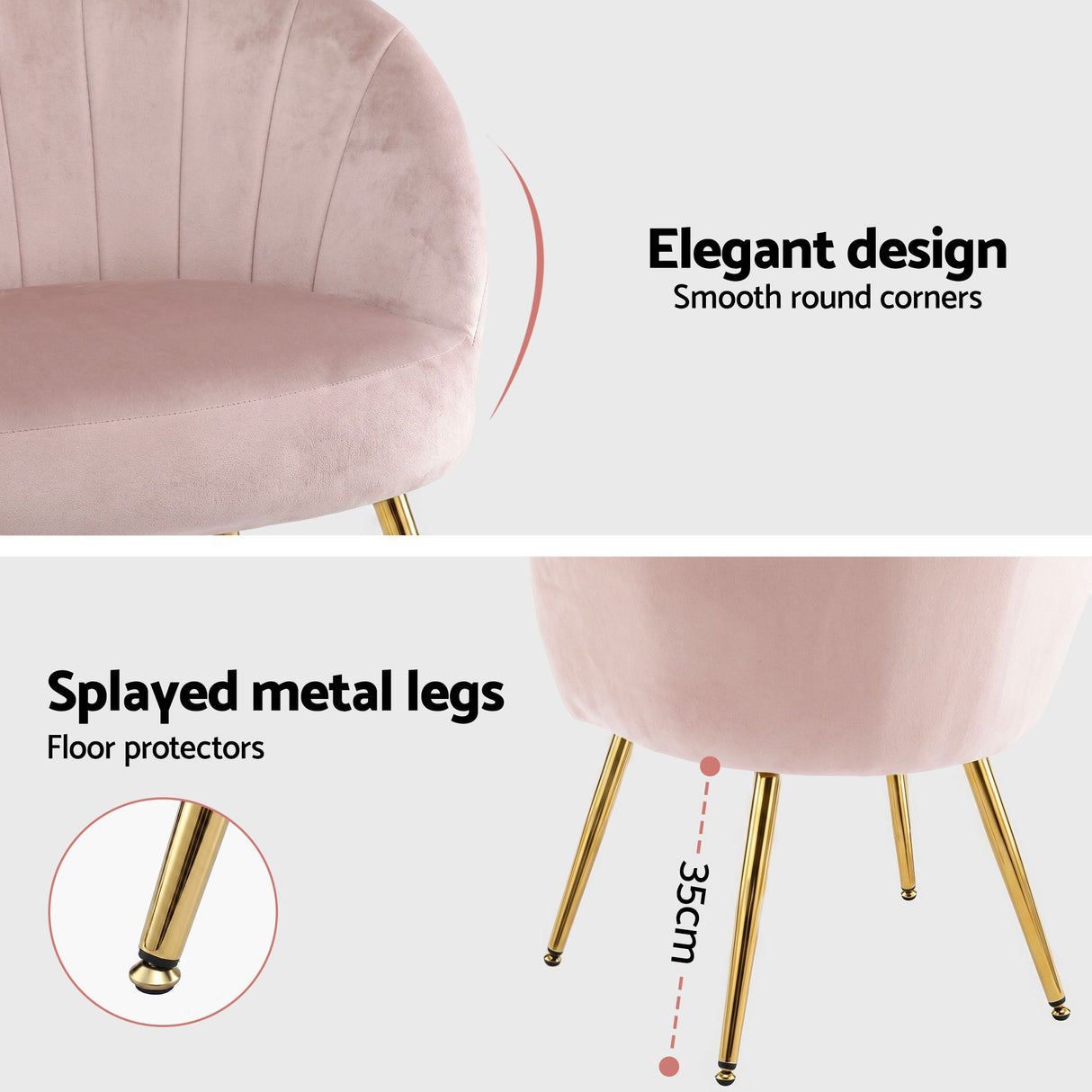 Eloise Armchair Pink