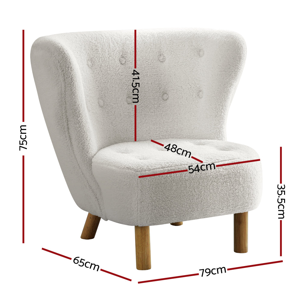 Felista Armchair White