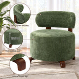 Artiss Armchair Occasional Chair Linen Upholstered Curved Backrest Green