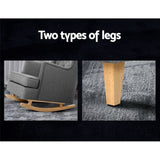 Gaia Rocking Chair Grey