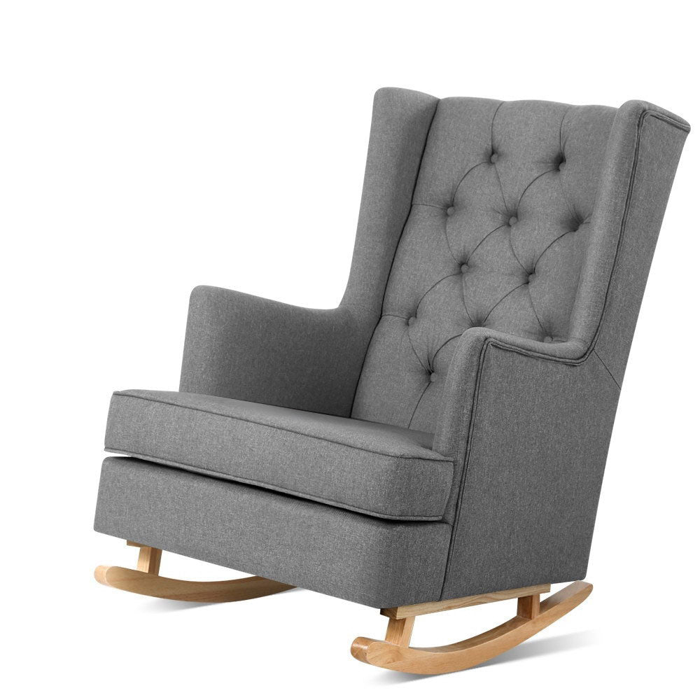 Gaia Rocking Chair Grey