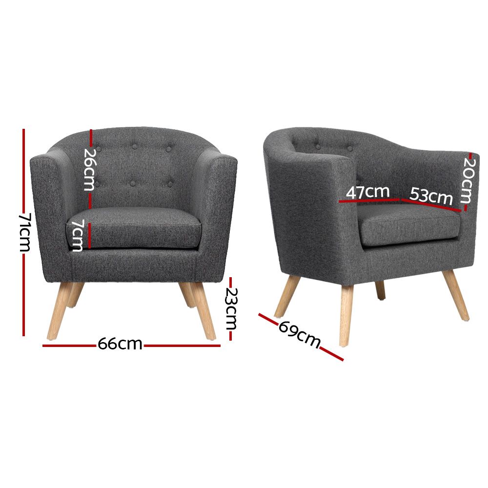 Adora Armchair Grey