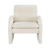 Artiss Armchair Accent Chair Lounge Tub Sofa Couch Curved Arm Seat Boucle White