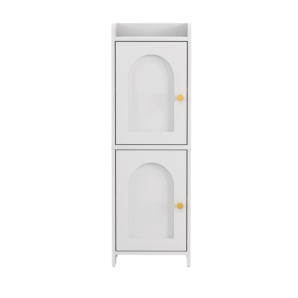Artiss Bathroom Storage Cabinet 2-Tier Slim Toilet Organizer Adjustable White