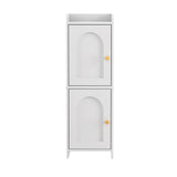 Artiss Bathroom Storage Cabinet 2-Tier Slim Toilet Organizer Adjustable White