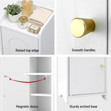 Artiss Bathroom Storage Cabinet 2-Tier Slim Toilet Organizer Adjustable White