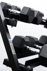 5 Pairs Hex Dumbbells PLUS Dumbbell Rack (150 kg | 5kg-25kg | 1.1m 3-tier Rack)
