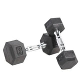 9 Pairs Hex Dumbbells PLUS Dumbbell Rack (270kg | 5kg-25kg | 1.1m 3-tier Rack)