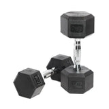 9 Pairs Hex Dumbbells PLUS Dumbbell Rack (270kg | 5kg-25kg | 1.1m 3-tier Rack)