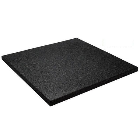 Rubber Gym Mats - Plain Black (15mmx1mx1m)