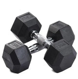 Rubber Hex Dumbbells 2X10 kg